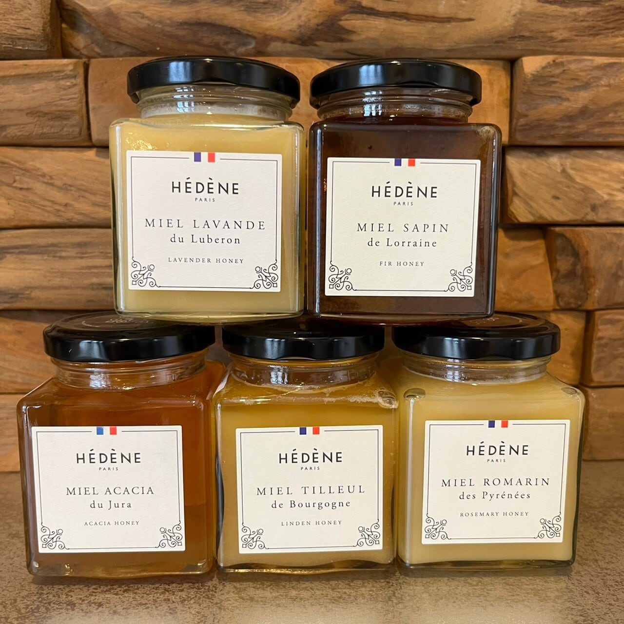 【フランス旅セット】お得な250g×5種のはちみつセット￥19005→￥17500天然はちみつ　純粋はちみつ　非加熱はちみつ　生はちみつ